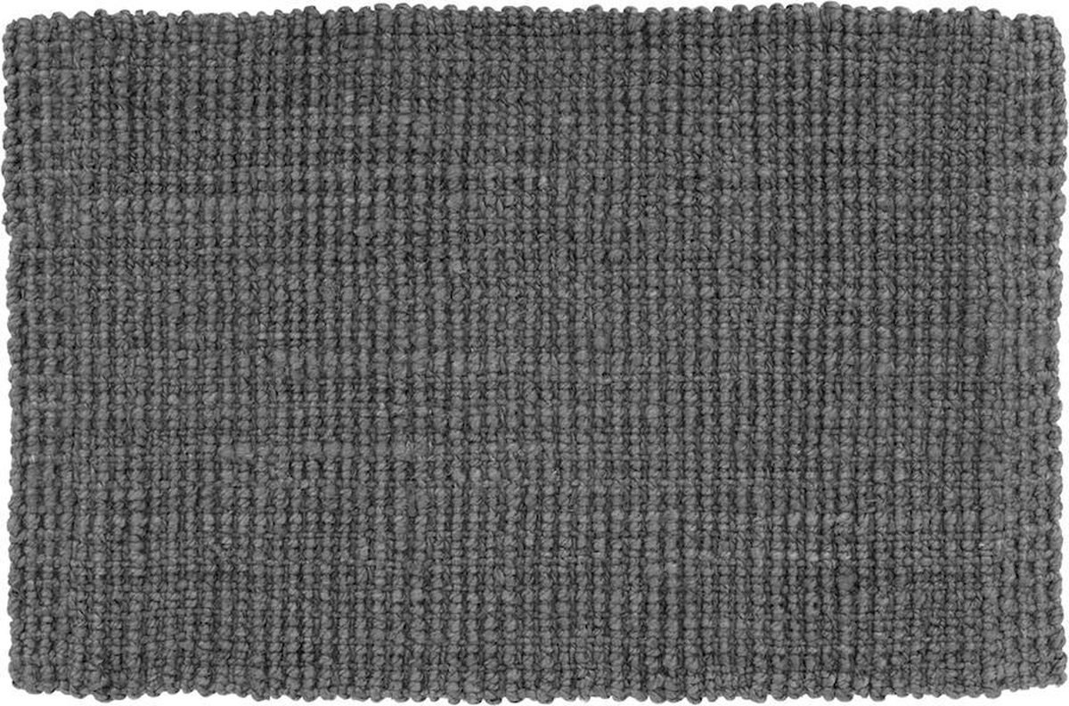 Dixie Alfombra de yute, gris oscuro 60 x 90 cm