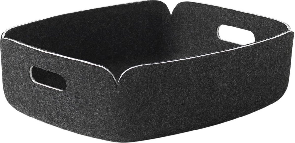 Muuto Cesta Restore pequeña Black melange (negro)