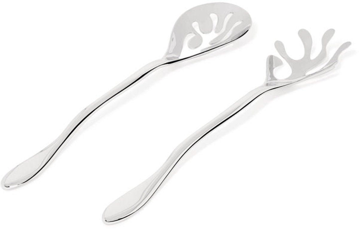 Alessi Cubiertos ensalada Mediterraneo acero inoxidable
