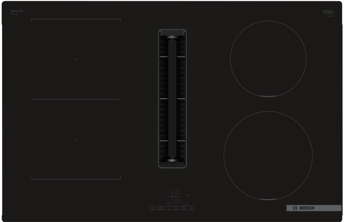 Bosch Serie 4 PVS811B16E hobs Negro Integrado 80 cm Con placa de inducción 4 zona(s)