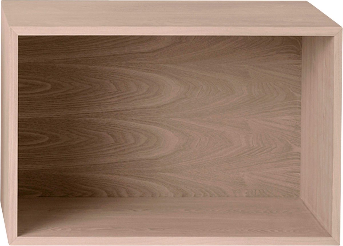 Muuto Scaffalatura Stacked 2.0 con piastra posteriore, grande rovere