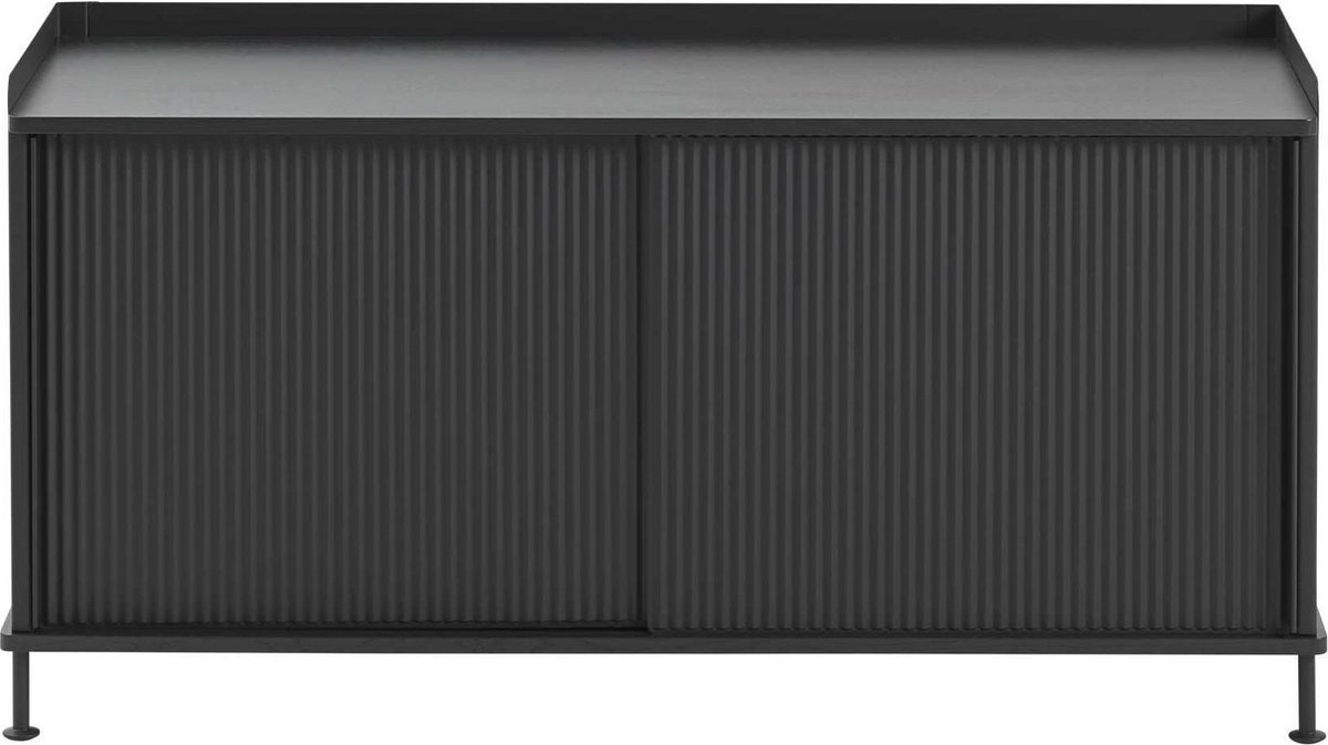 Muuto Credenza Enfold bassa 125x45x63 cm Black-Black