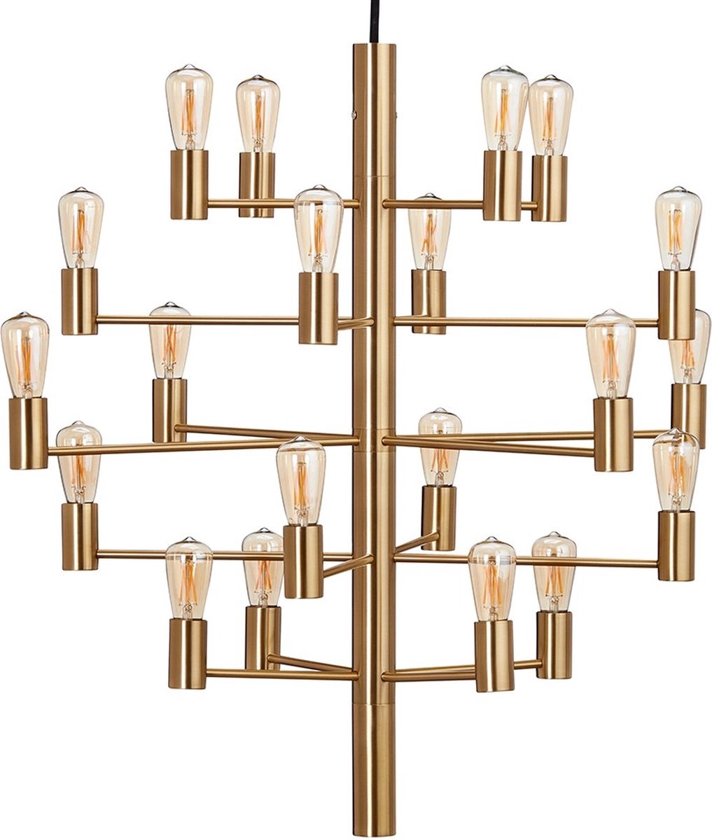 Herstal Lampadario Manola con 20 luci Ottone satinato