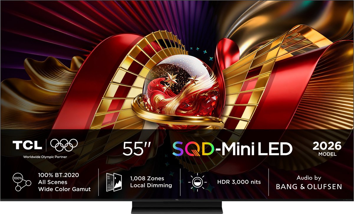 TV TCL 55 SQDMINILED | 55C8L | UHD | GOOGLETV | 144HZ | B&O