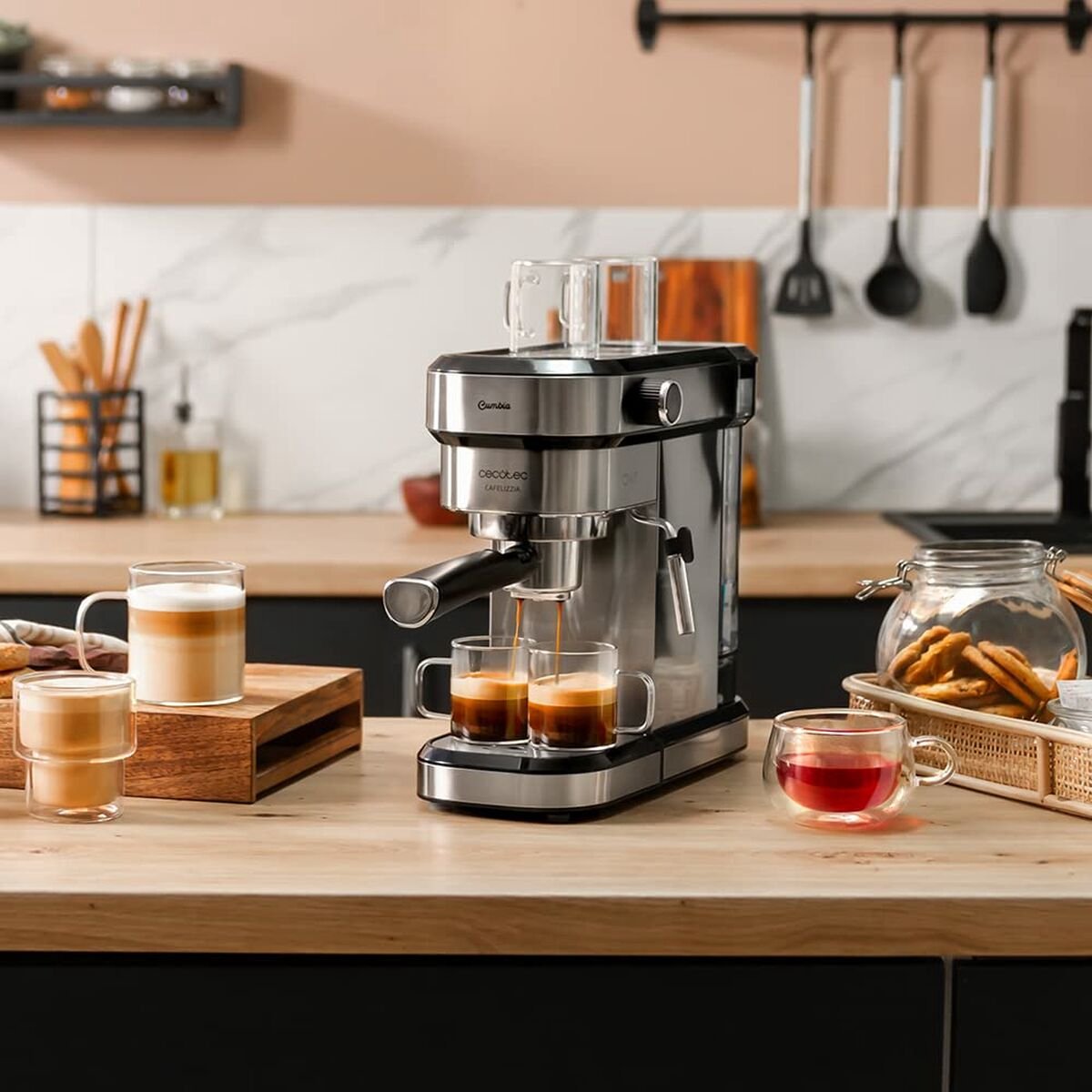Cafetera Express Cecotec | 790 | STELL | DUO | 1646 | EXPRESS Y CAPSUL