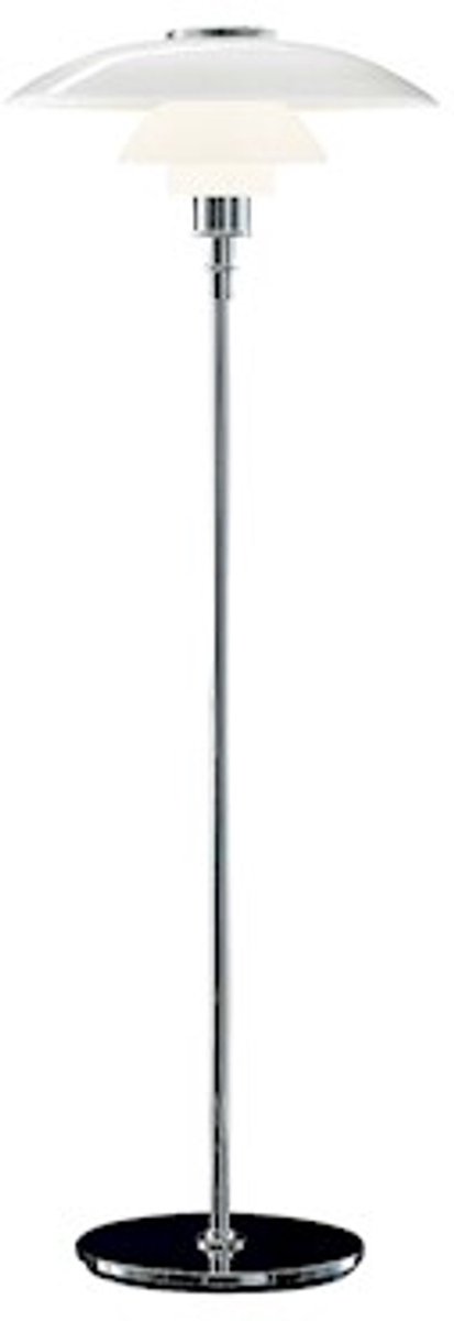 Louis Poulsen Lampada da terra PH 4½-3½ Cromo