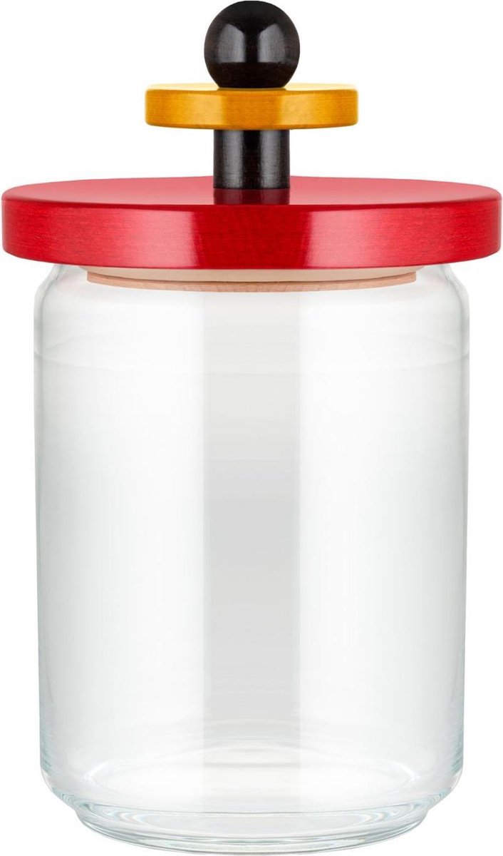 Alessi Contenitore in vetro Twergi 1 L Rosso