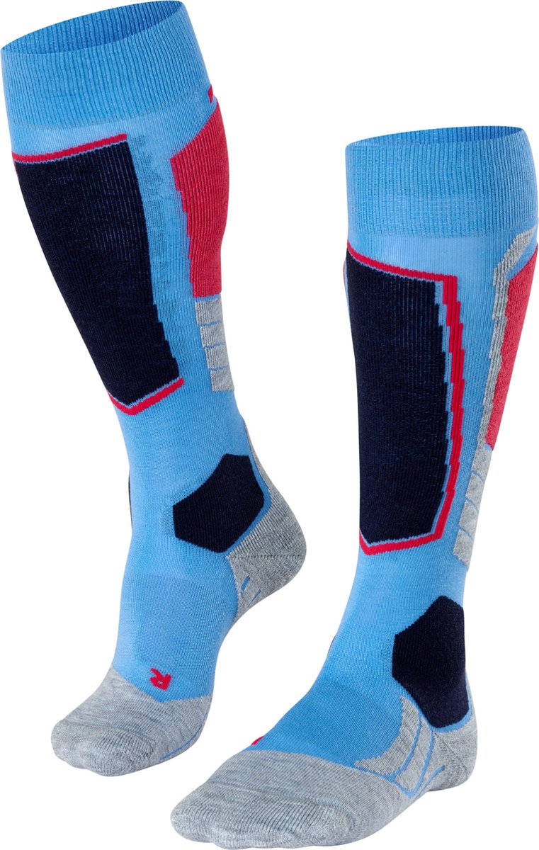 Sk2 Wolle Damen Socke Blau Note 37-38