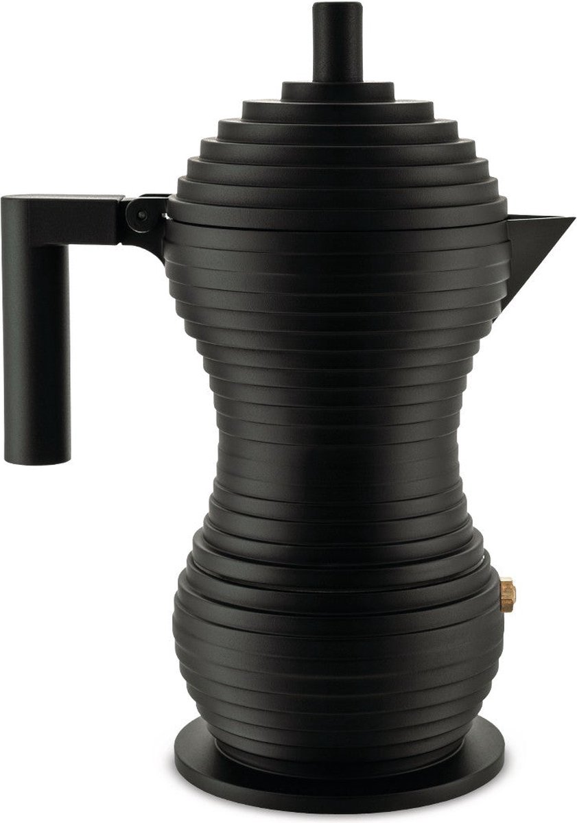 Alessi Caffettiera Pulcina, nera 15 cl, 3 tazze