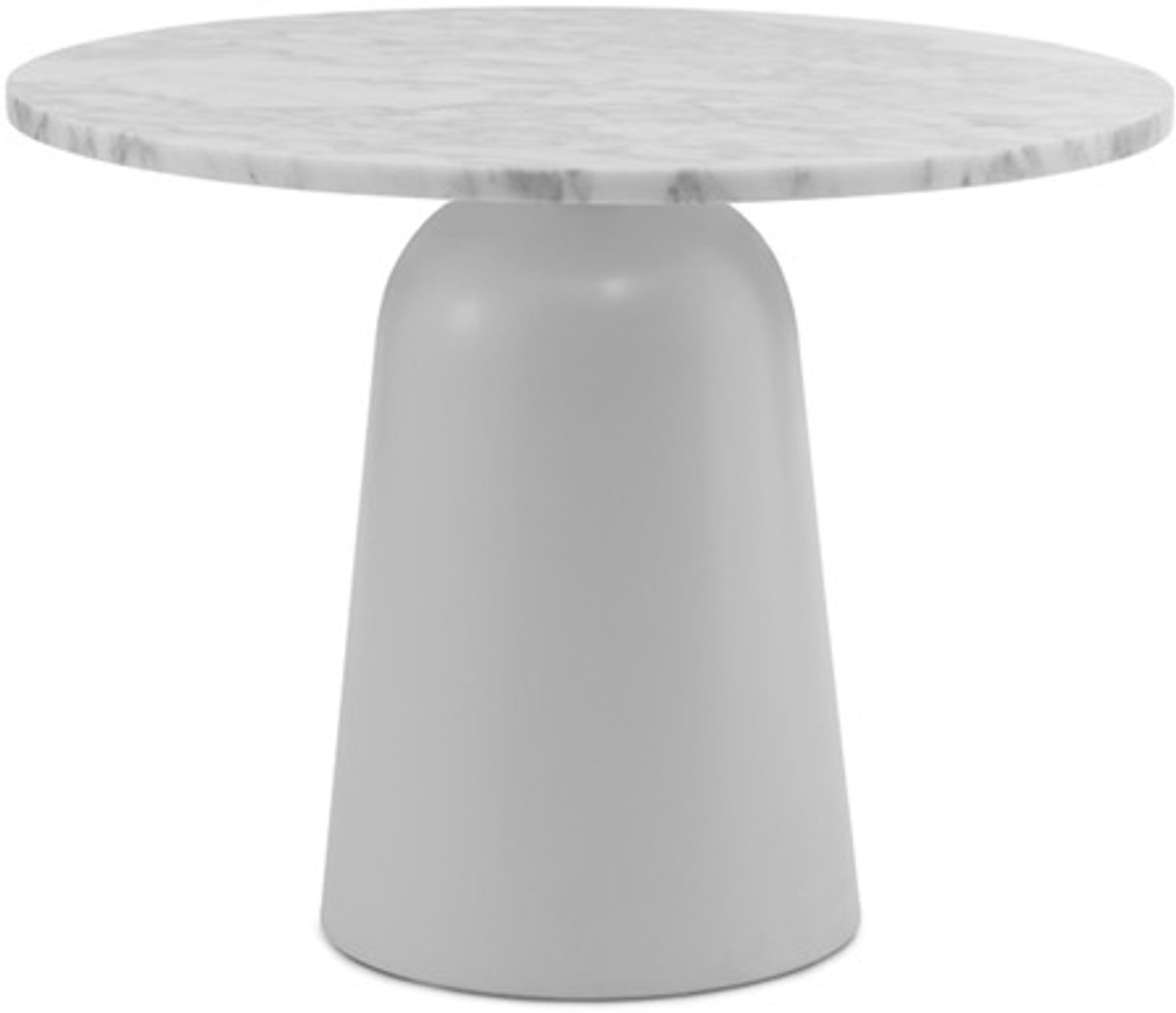Normann Copenhagen Tavolo regolabile Turn Ø 55 cm Marmo bianco