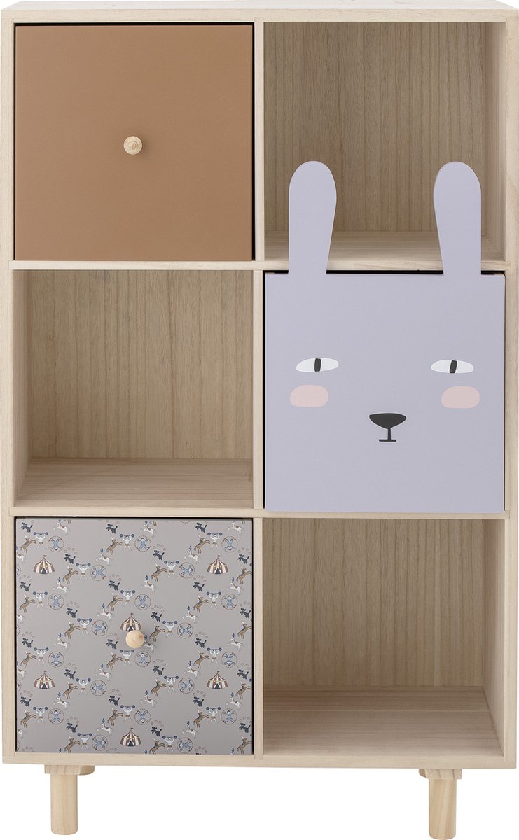Bloomingville Libreria con cassetti Calle Colore naturale