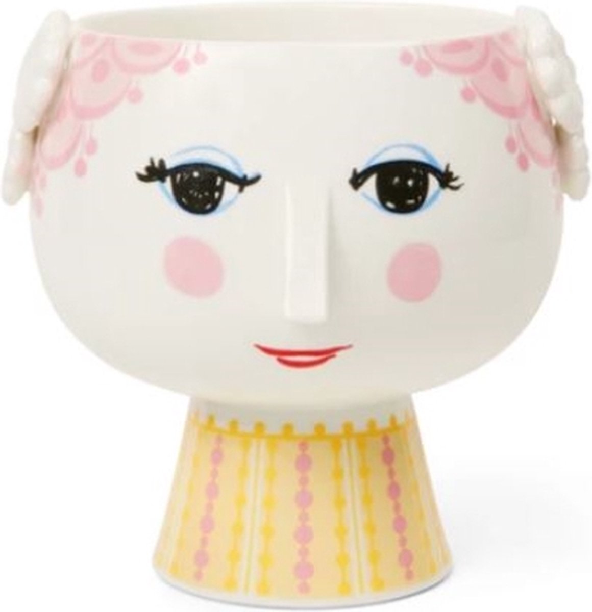 Bjørn Wiinblad Vaso con piede Eva Ø 15,5 cm Rosa