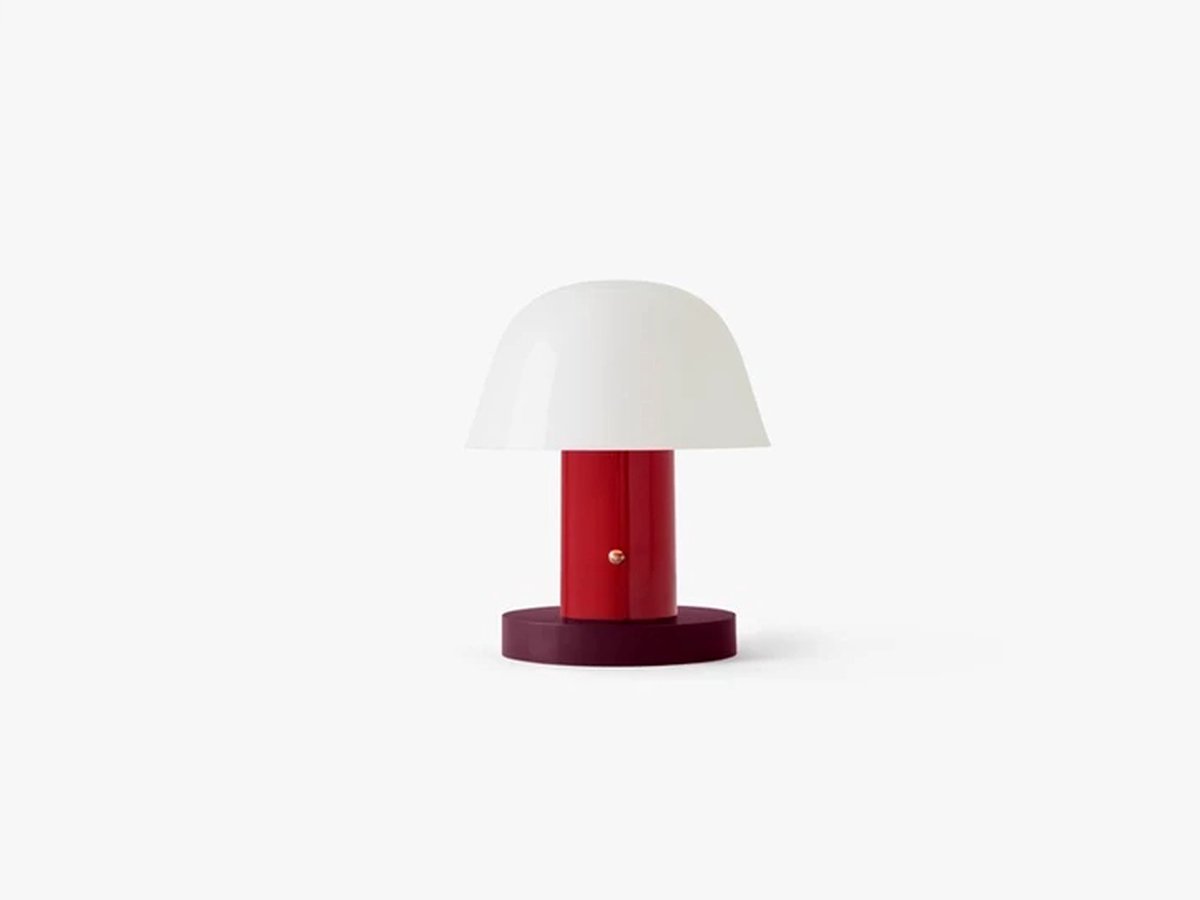 &Tradition Lampada da tavolo Setago JH27 Maroon-grape