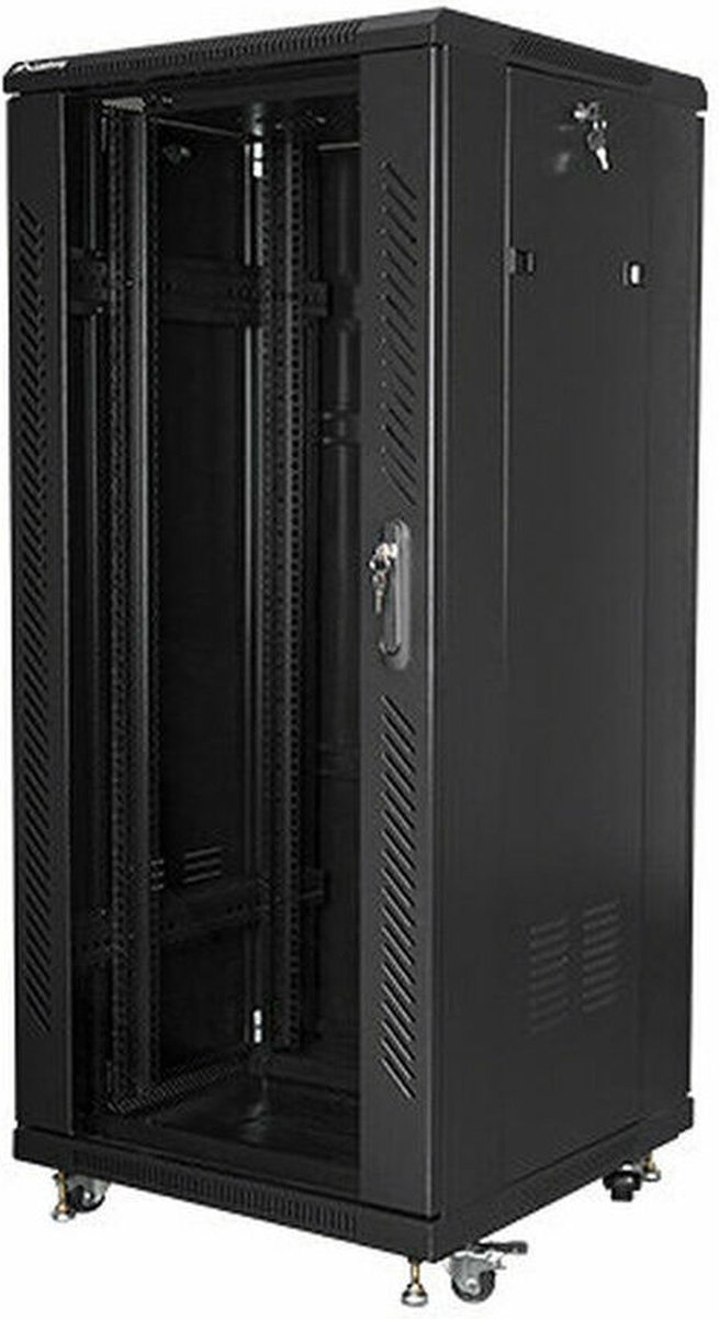 Lanberg FF01 series - rack - 600 x 600 flat pack - 27U