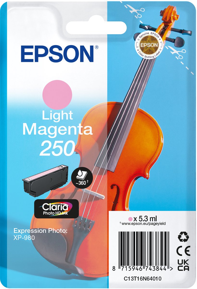 Epson 250 - light magenta - original - ink cartridge