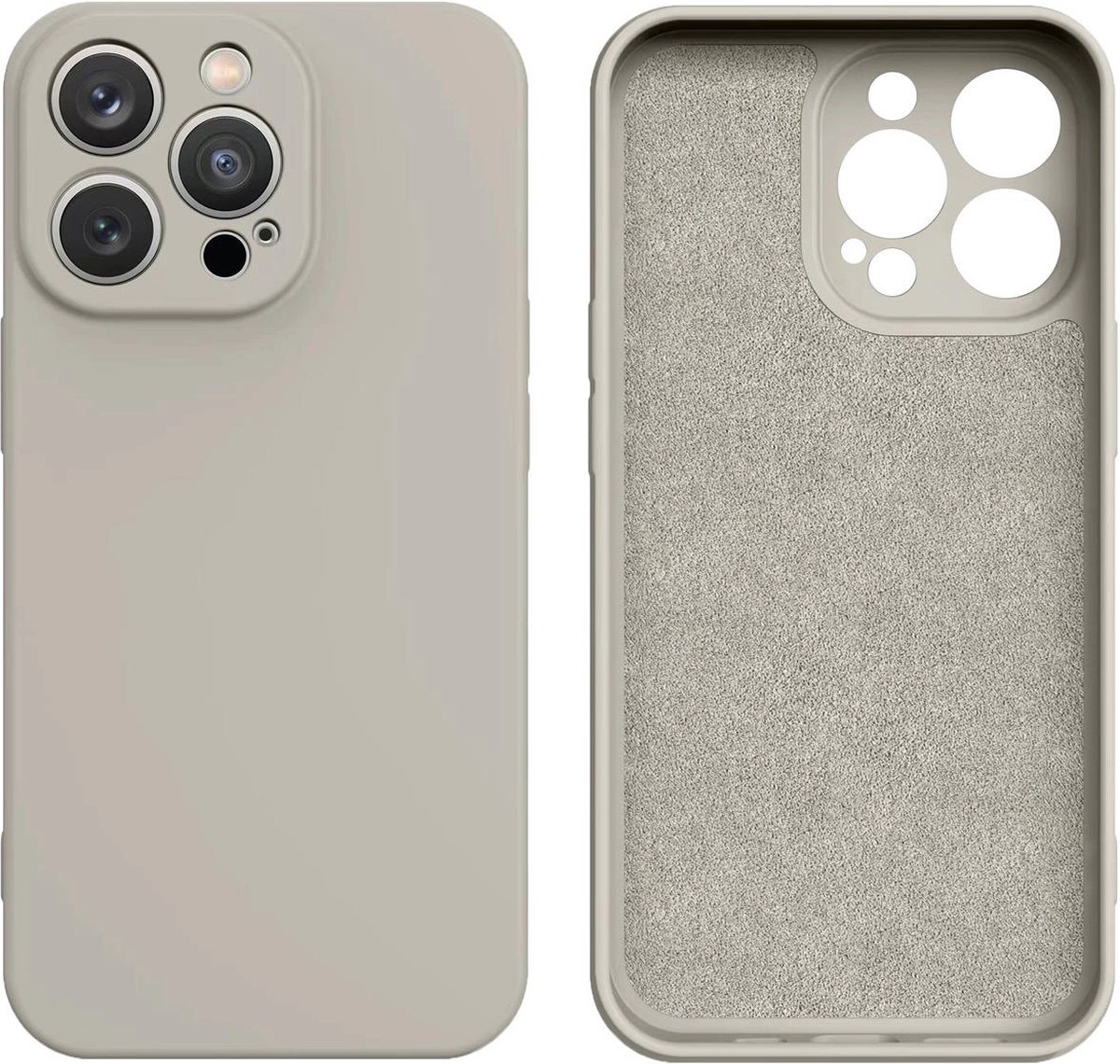 Hurtel Silicone Case iPhone 14 Plus Silicone Cover Beige