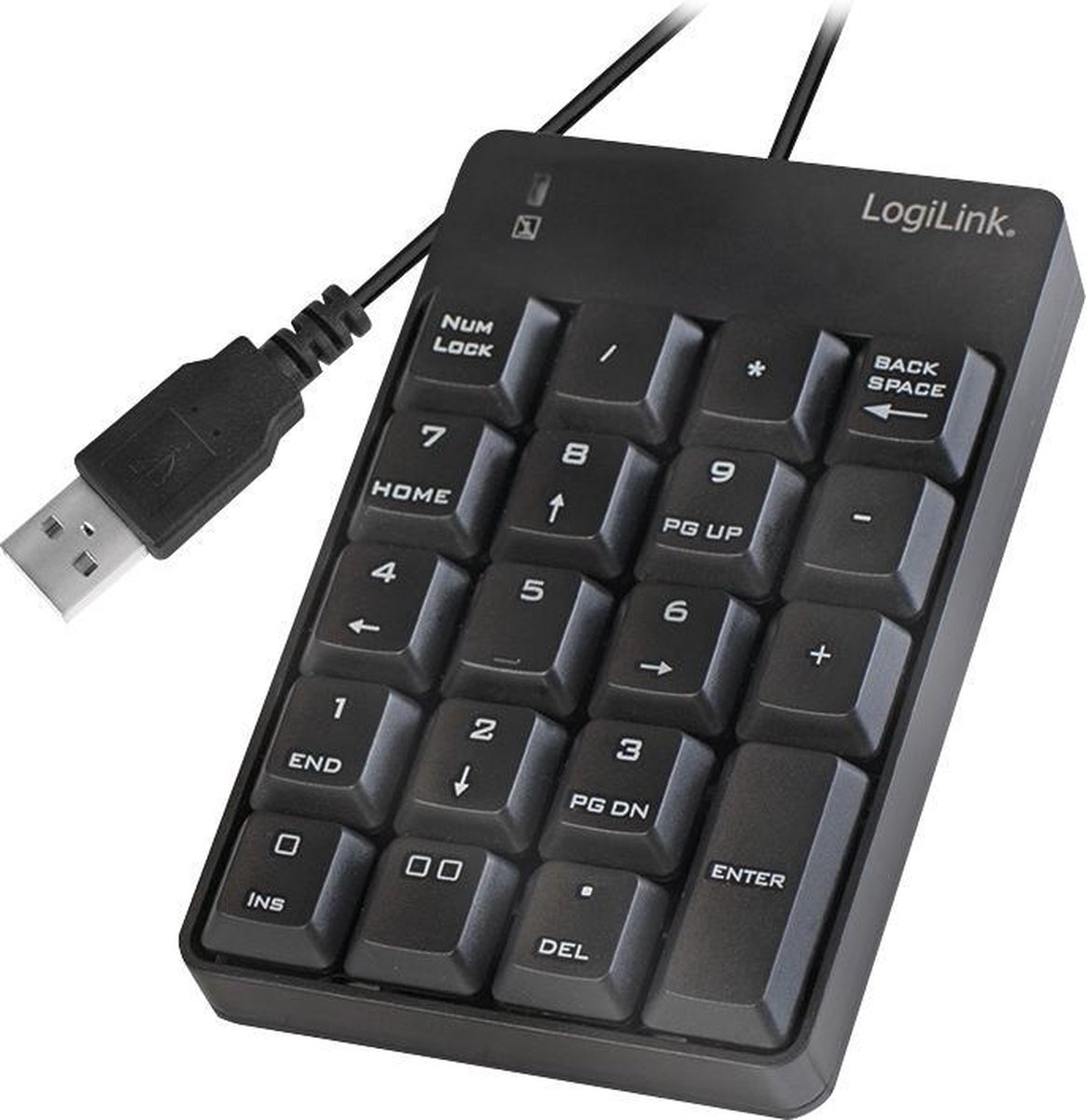 LogiLink Keypad with USB connection 19 keys - Numpad - Sort