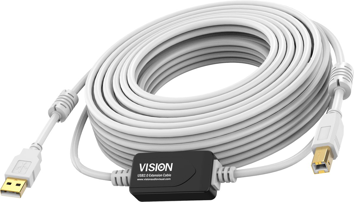 Vision Techconnect - USB cable - USB to USB Type B - 15 m