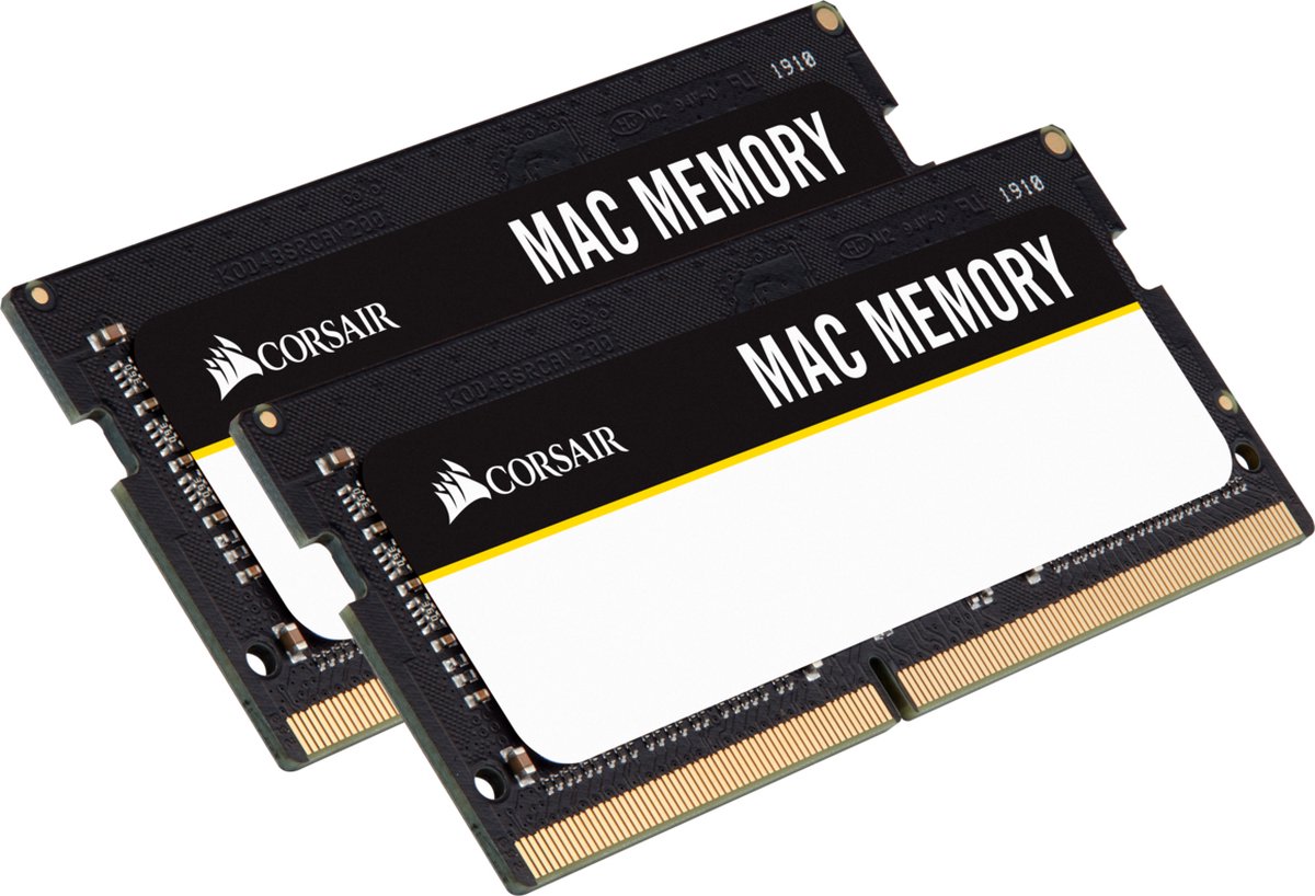 Corsair Apple Mac Memory DDR4-2666 - 32GB - CL18 - Dual Channel (2 pcs) - Sort