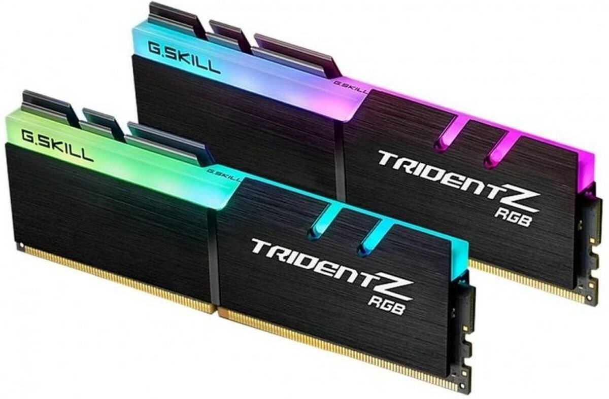 G.Skill Trident Z RGB AMD Series DDR4-3200 - 16GB - CL16 - Dual Channel (2 pcs) - AMD Optimized - Sort med RGB