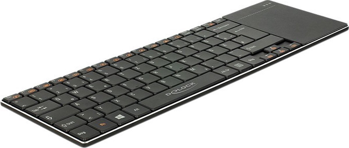 DeLOCK Wireless Keyboard - Tastatur - Tysk - Sort