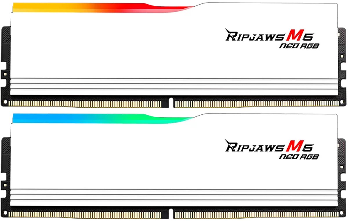 G.Skill G.Skill Ripjaws M5 Neo RGB DDR5-6000 - 32GB - CL30 - Dual Channel (2 pcs) - AMD EXPO - Hvid
