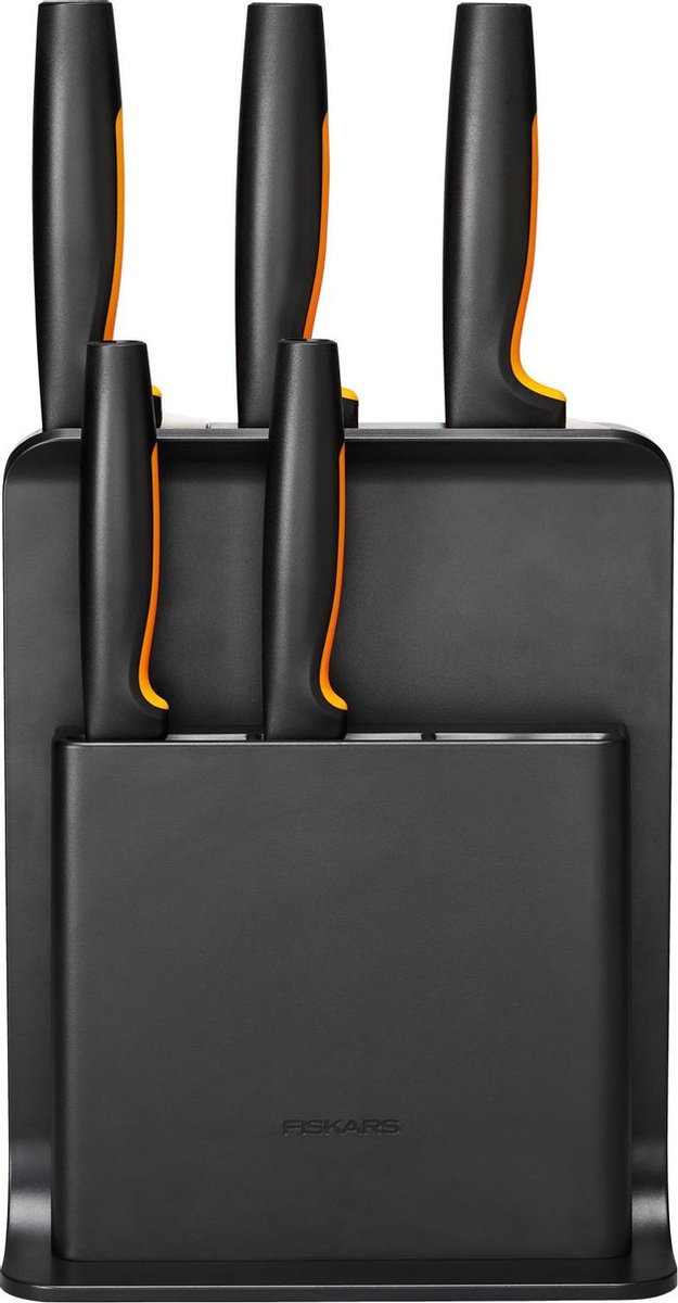 Fiskars Functional Form Plastic knife block 5 knives