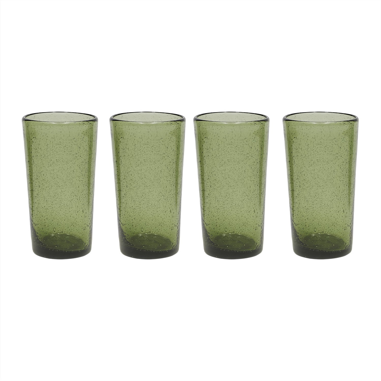 OYOY Bicchieri highball Kuki, confezione da 4 Verde
