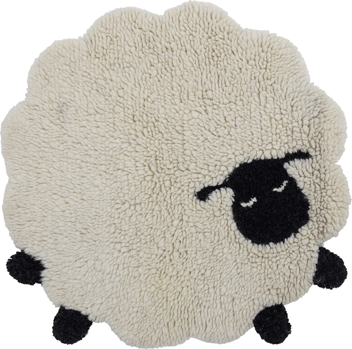 Bloomingville Tappeto Dolly 84x84 cm Bianco