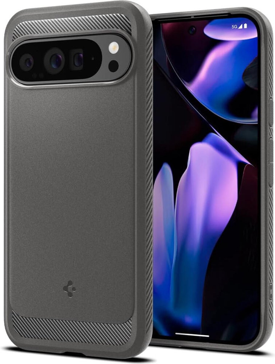 Spigen Rugged Armor - marble gray - Google Pixel 9 Pro XL