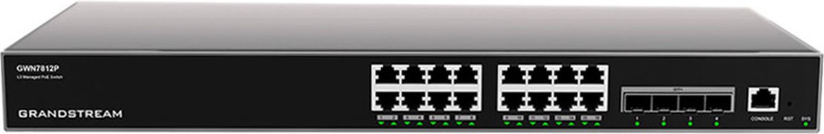 Grandstream GWN7812P 16 x 10/100/1000 (PoE+) + 4 x 10 Gigabit SFP+
