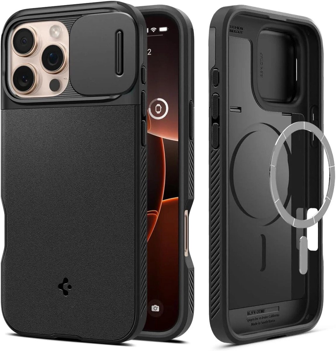 Spigen Optik Armor MagSafe - black - iPhone 16 Pro Max