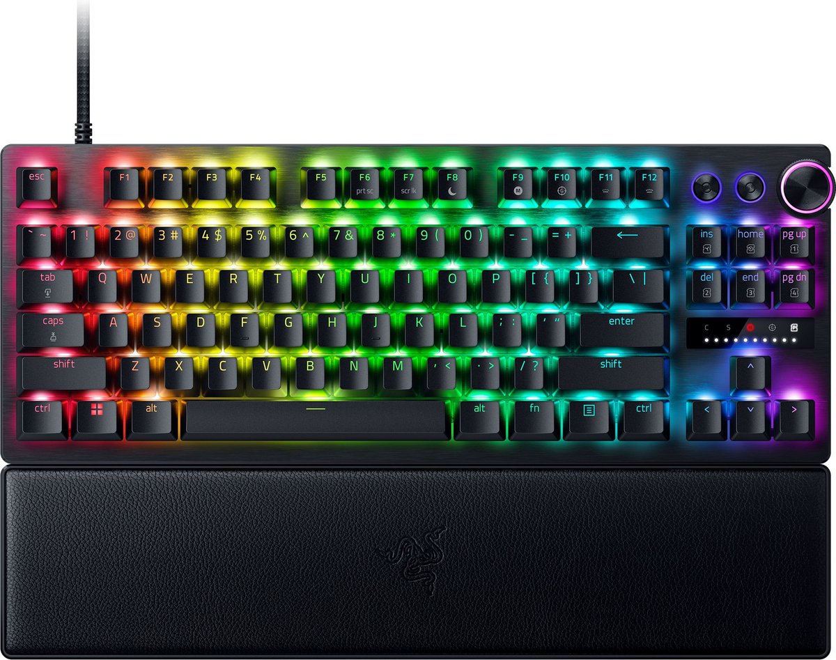 Razer Huntsman V3 Pro Tenkeyless - Gaming Tastatur - Uden Numpad - Amerikansk engelsk - Sort