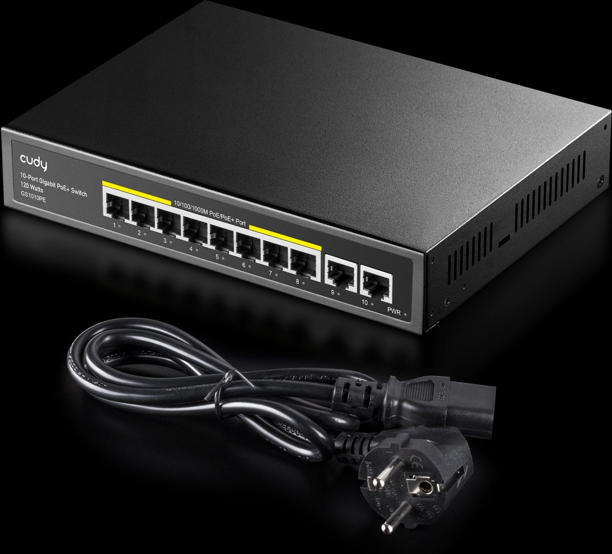 Cudy GS1010PE 10-Port Gigabit PoE+ Switch (120W)