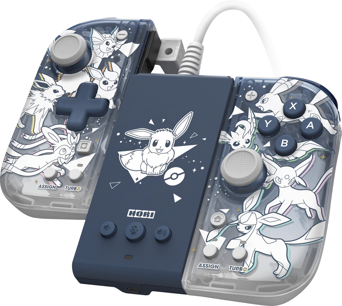 HORI Split Pad Compact Attachment Set (Eevee Evolutions) - Wired Controller - Nintendo Switch