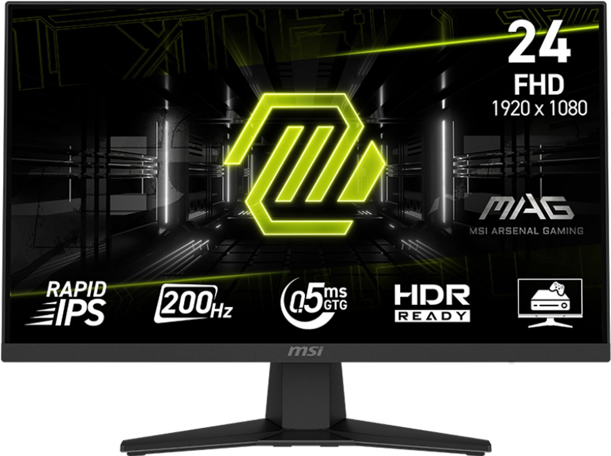 24" MSI MAG 244F - 1920x1080 (FHD) - 200Hz - Fast IPS