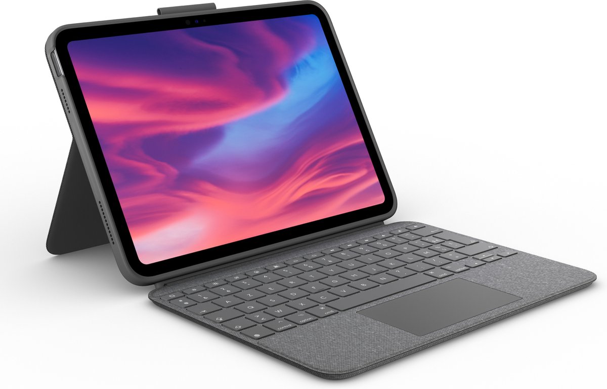 Logitech Combo Touch for iPad 10.9" (10th gen) - Oxford Grey - FR - Tastatur & Folio sæt - Fransk - Grå