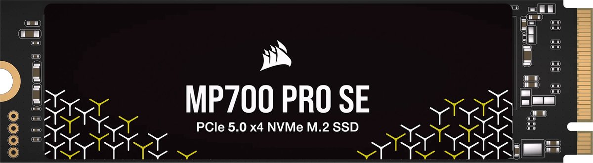 Corsair MP700 Pro SE SSD - 4TB - Uden køleprofil - M.2 2280 - PCIe 5.0