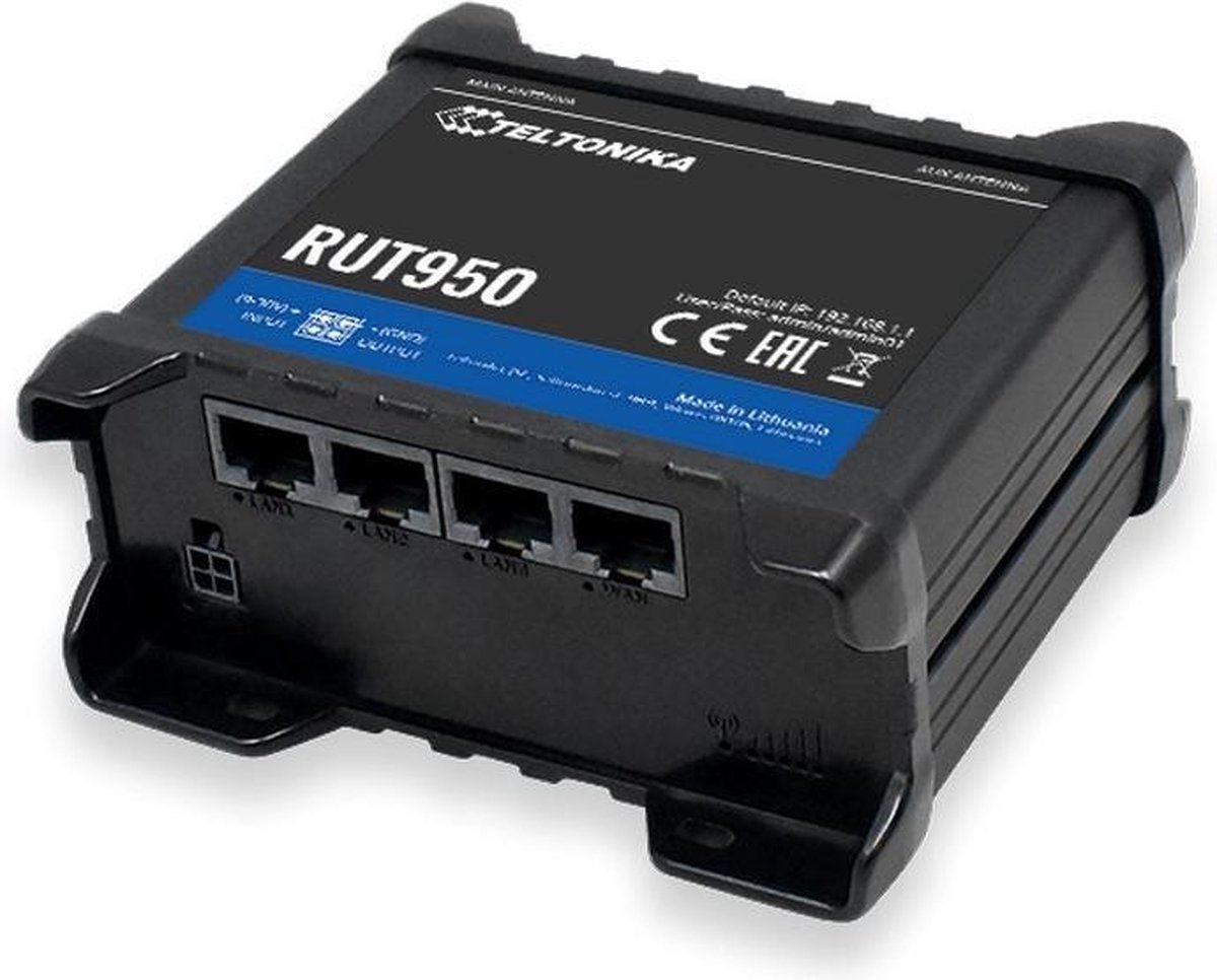 Teltonika RUT950 (RUT950 U022C0) Standard Package with Euro PSU - Wireless router N Standard - 802.11n