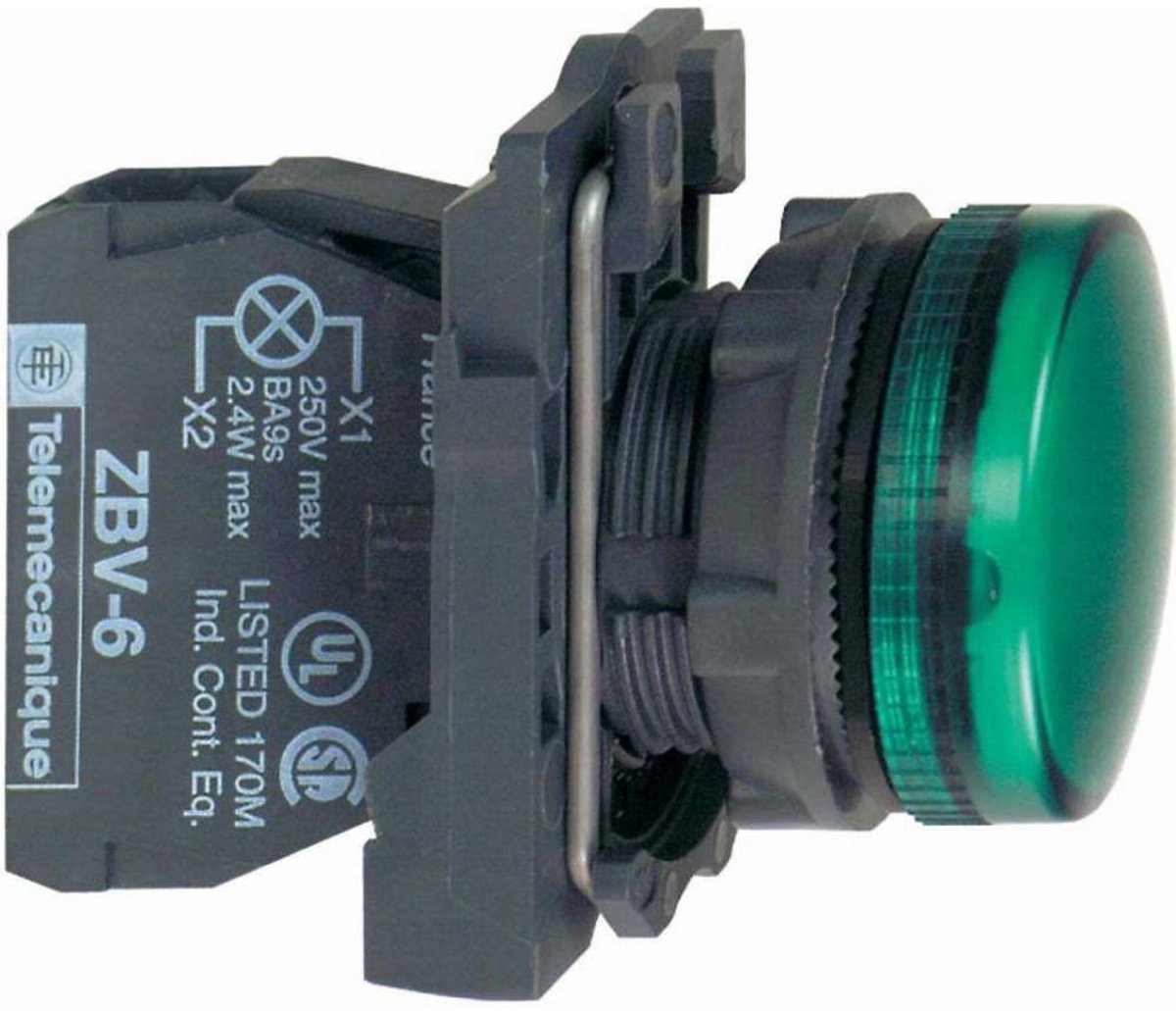 Schneider Electric Lampe m/LED komp grøn 230-240VAC