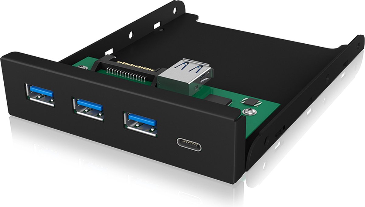 ICY BOX IB-HUB1418-i3 USB hub - 4 ports - Sort