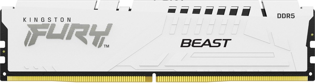 Kingston FURY Beast DDR5-5200 - 16GB - CL40 - Single Channel (1 pcs) - Intel XMP - Hvid