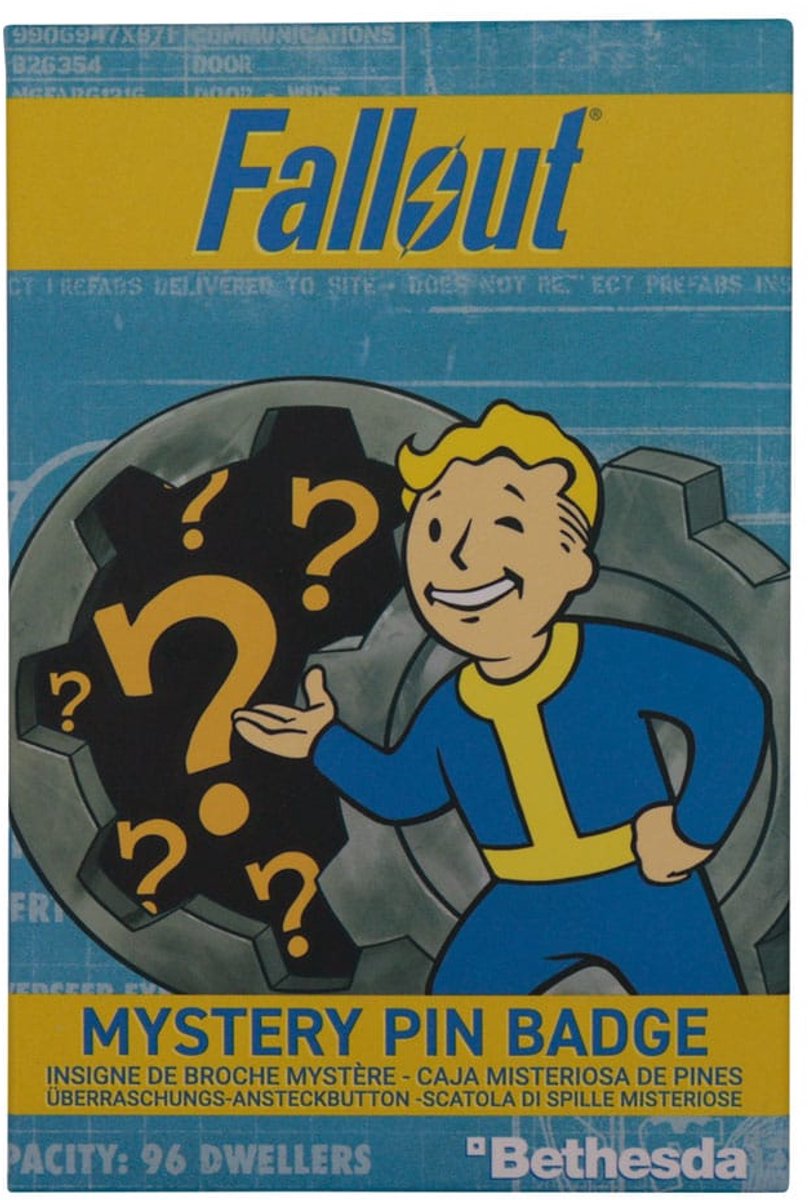 FaNaTtik - Fallout - Mystery Pin Badge Individual (Assorted) - Pin / Badge