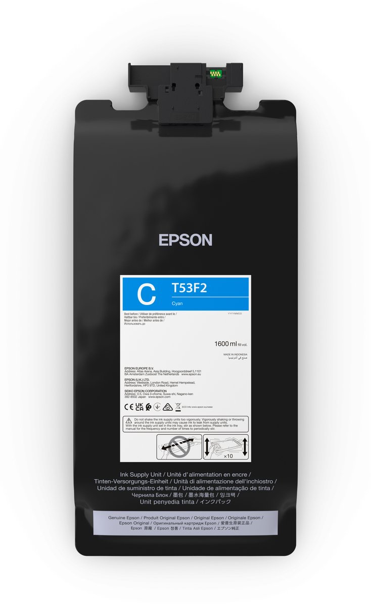 Epson T53F2 - Large Format - cyan - original - ink pouch