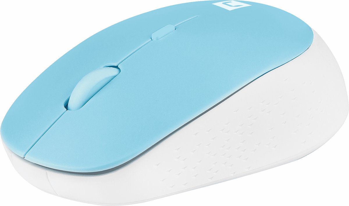 Natec Harrier 2 - mouse - Bluetooth 5.1 - white blue - Mus - Optisk - 4 knapper - Blå