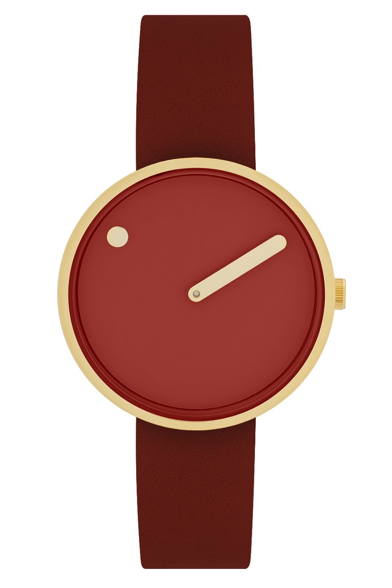 Picto 34097-4314G Damenuhr Cinnamon Red 34mm 5ATM