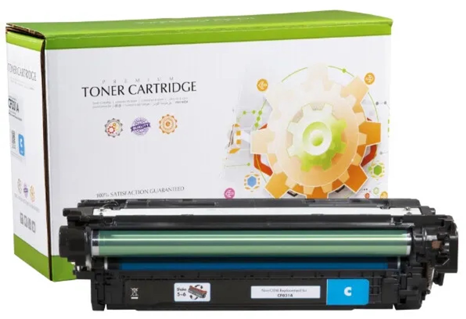 Static Control - cyan - remanufactured - toner cartridge (alternative for: HP CF031A)