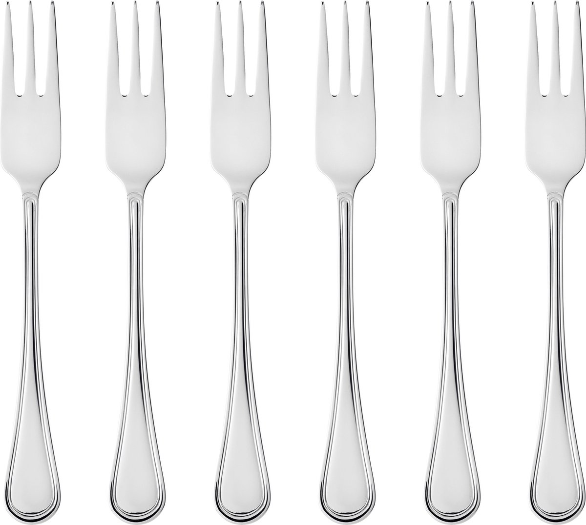 Gense Cake fork Oxford 16.2 cm 6 pcs. Bright steel