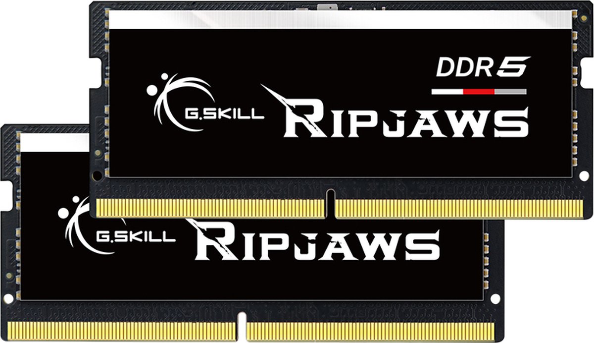 G.Skill Ripjaws SODIMM DDR5-4800 - 32GB - CL34 - Dual Channel (2 pcs) - Intel XMP - Sort