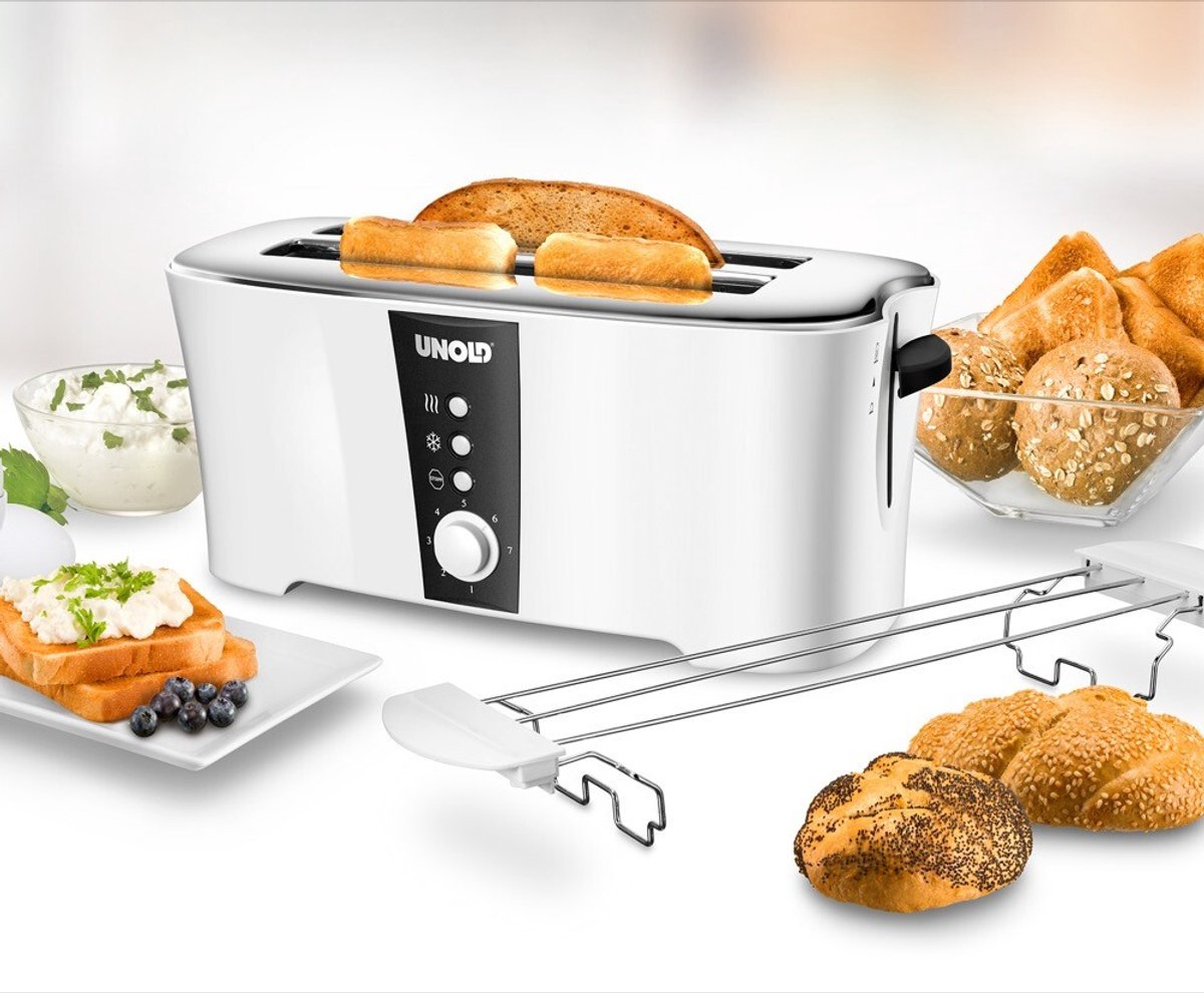 Unold Brødrister 38020 Design Dual - toaster - white/black
